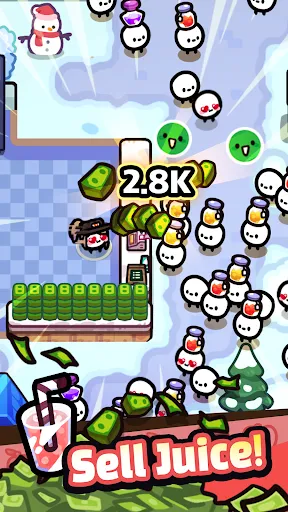 Gameplay screenshot 2 from Chainsaw Juice King: Idle Shop - Arcade game