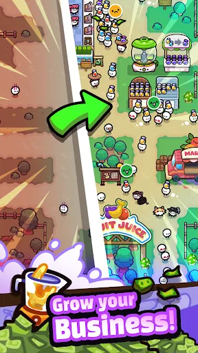 Gameplay screenshot 3 from Chainsaw Juice King: Idle Shop - Arcade game